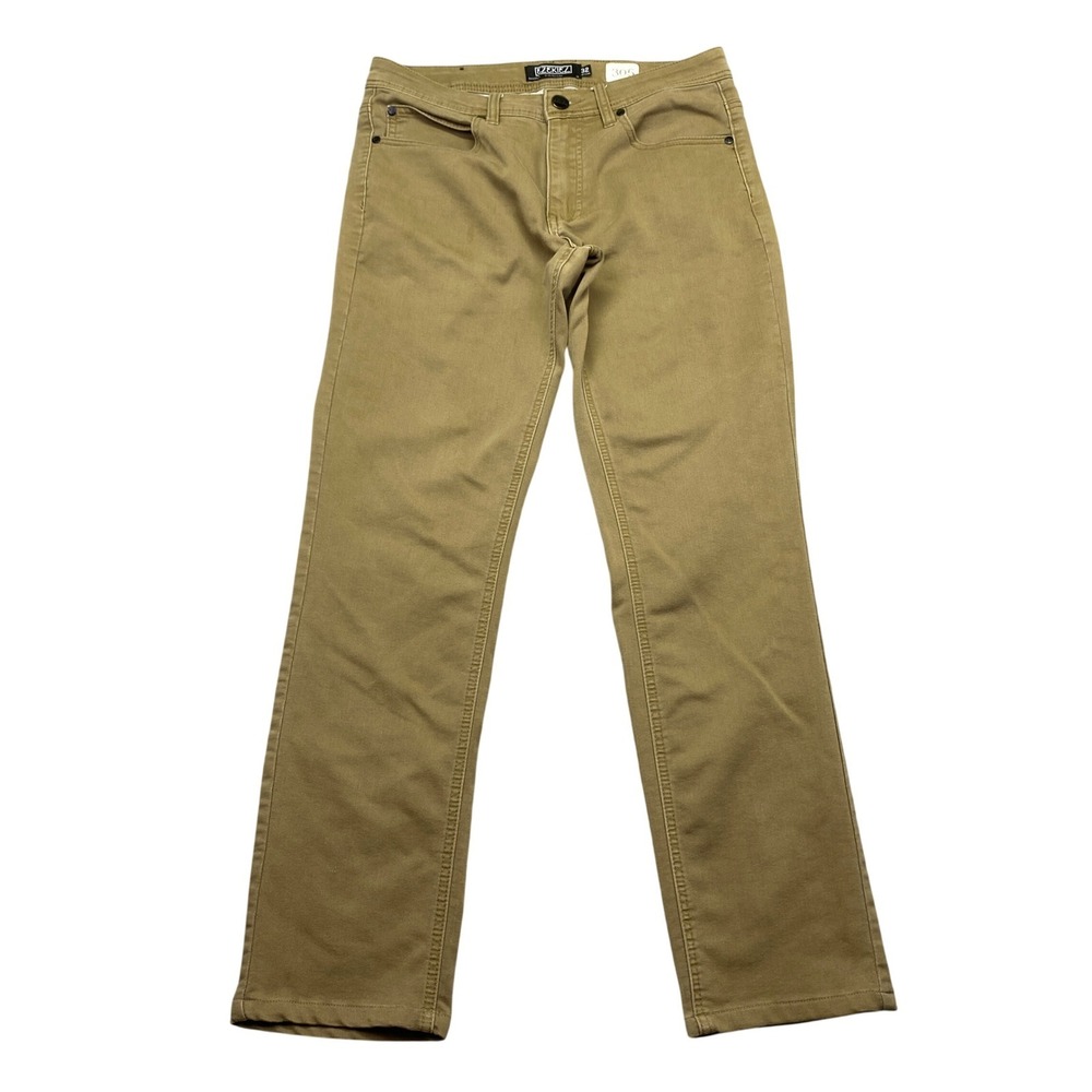 Ezekiel Chopper Mens Khaki Tan Slim Straight Stretch Pants Sz 32 Grunge Preppy